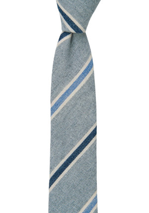 RIGHTASRAIN BLUE GREY corbata delgada