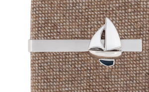 Sailingboat Silver alfiler de corbata