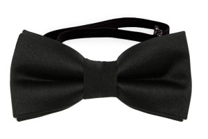 SATIN BLACK pajarita bebé