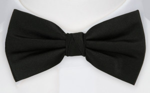 SATIN BLACK pajarita