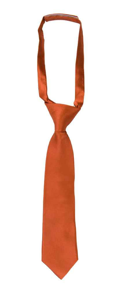 SATIN BRICK corbata pequeña pre-atada niño