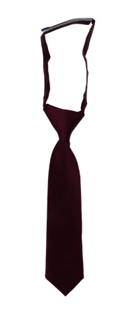 SATIN BURGUNDY corbata pequeña pre-atada niño