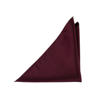 SATIN BURGUNDY pañuelo de bolsillo