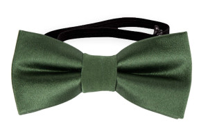 SATIN DARK SAGE pajarita bebé