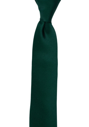 SATIN FOREST GREEN corbata para niños medianos