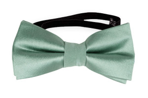 SATIN GREYED JADE pajarita bebé