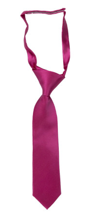 SATIN HOT PINK corbata pequeña pre-atada niño