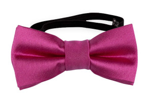 SATIN HOT PINK pajarita bebé