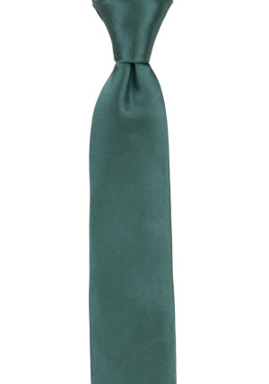 SATIN JUNIPER GREEN corbata para niños medianos