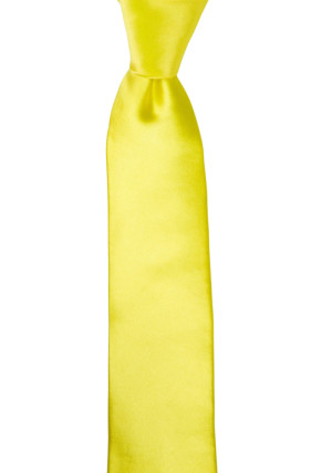 SATIN LEMON corbata delgada