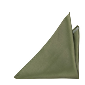 SATIN MOSS GREEN pañuelo de bolsillo