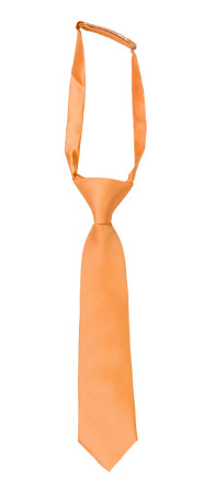 SATIN PEACH corbata pequeña pre-atada niño