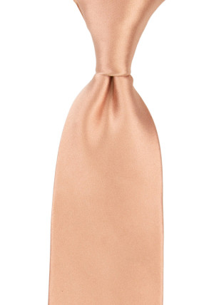 Satin Peach Pink corbata