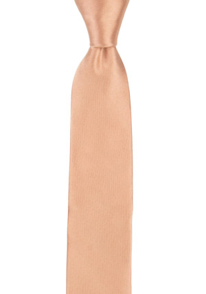 Satin Peach Pink corbata para niños medianos