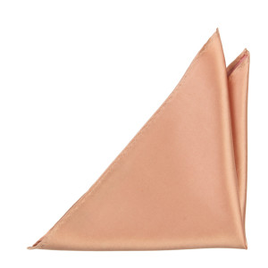 Satin Peach Pink pañuelo de bolsillo