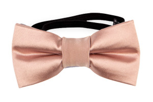 Satin Pearl Pink pajarita bebé