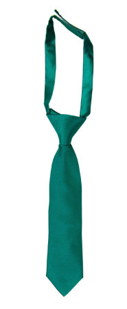 SATIN PERSIAN GREEN corbata pequeña pre-atada niño