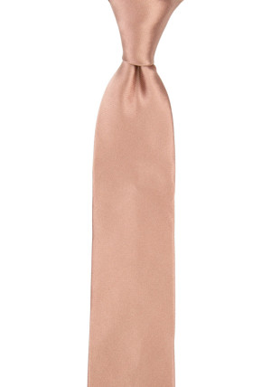 Satin Rose Gold corbata para niños medianos