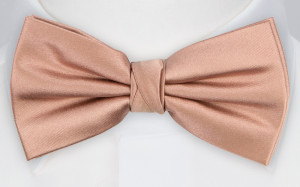 Satin Rose Gold pajarita