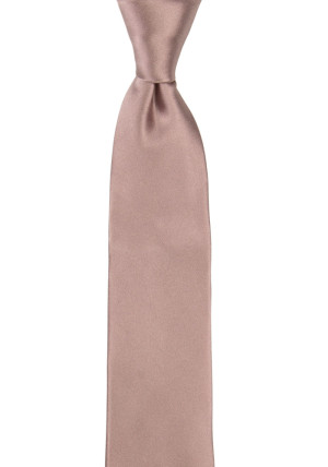 Satin Rose Taupe corbata para niños medianos