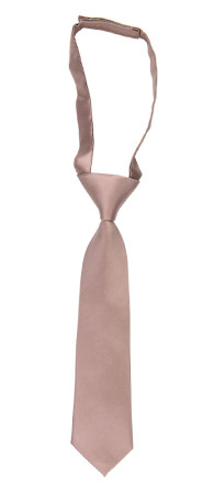 Satin Rose Taupe corbata pequeña pre-atada niño