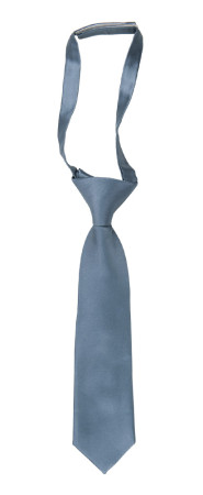 SATIN SLATE BLUE corbata pequeña pre-atada niño