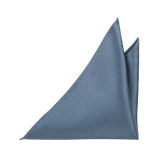 SATIN SLATE BLUE pañuelo de bolsillo