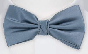 SATIN SLATE BLUE pajarita