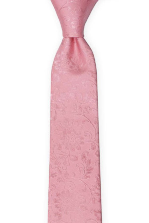 SAVETHEDATE Pink corbata para niños medianos