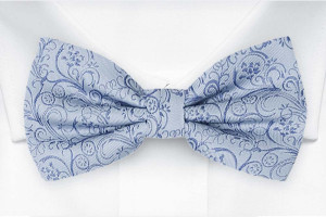 SCROLLER Light blue pajarita