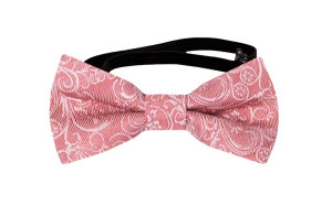 SCROLLER Vintage pink pajarita bebé
