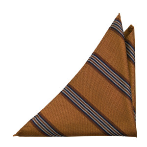 SERIOUSSTRIPES BURNT ORANGE pañuelo de bolsillo