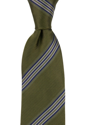 SERIOUSSTRIPES MOSS GREEN corbata