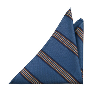 SERIOUSSTRIPES SLATE BLUE pañuelo de bolsillo
