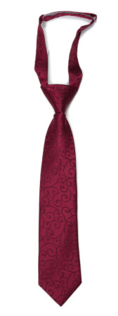 SNAZZY Dark red corbata pequeña pre-atada niño