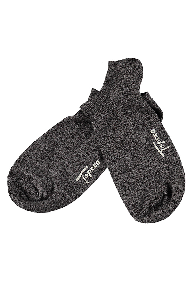 SNEAKER SOLID BLACK calcetines