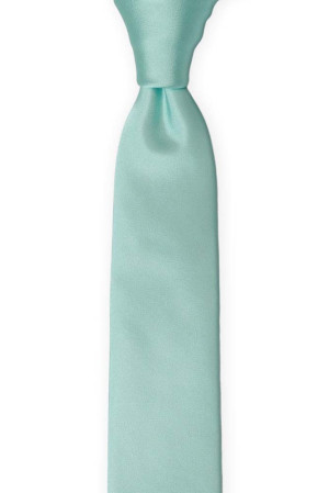 SOLID Aquamarine turquoise corbata para niños medianos