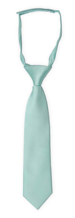 SOLID Aquamarine turquoise corbata pequeña pre-atada niño