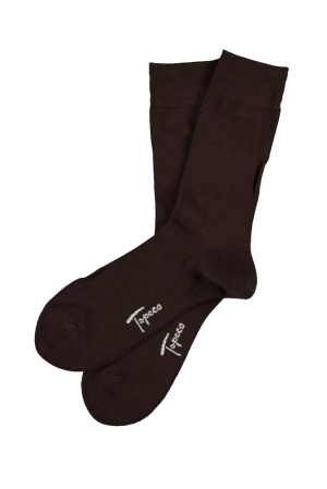 SOLID BAMBOO DARK BROWN calcetines