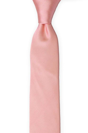 SOLID Blush pink corbata para niños medianos