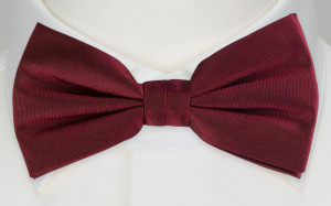 SOLID Burgundy pajarita