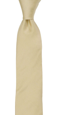 SOLID Champagne corbata delgada