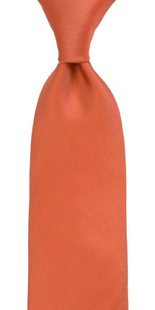 SOLID Dark peach corbata