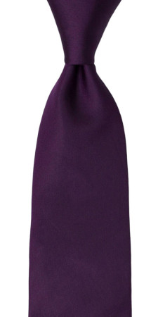 SOLID Dark purple corbata