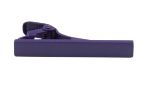 Solid Dark purple alfiler de corbata
