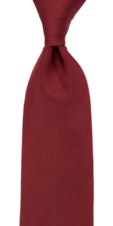 SOLID Dark red corbata