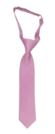 SOLID Lavender Pink corbata pequeña pre-atada niño