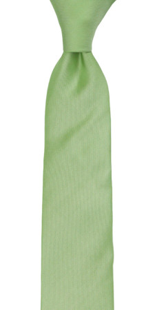 SOLID Light green corbata delgada
