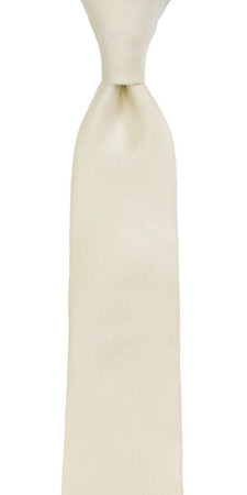 SOLID Off white corbata delgada