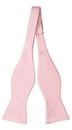 SOLID Pale pink pajarita sin atar